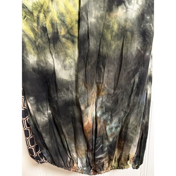 Alembika Supernova Dress Tie-dye Retro Mixed-Print SZ 4 Glam Artsy - Picture 9 of 13